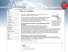 Tablet Screenshot of cyclertest.com